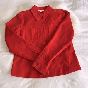 Dressbarn burnt orange corduroy jacket